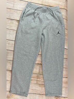 Mens Jordan Grey Fleece Sweatpants Size Large